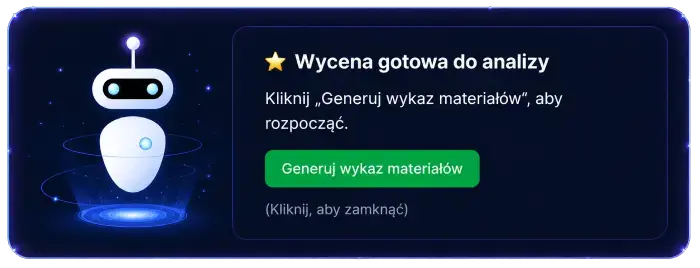 Asystent AI CheckMat w trybie ciemnym